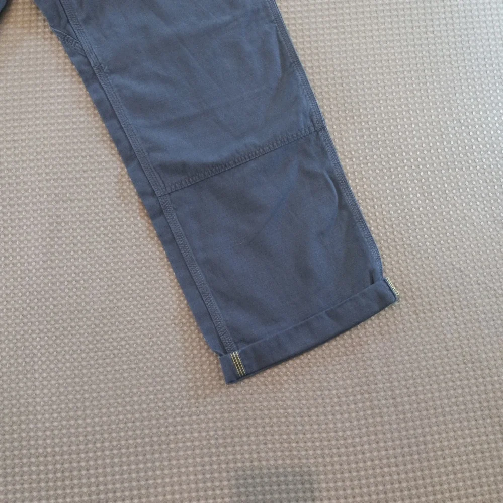 Banana Republic Mens Navy Blue Cotton Linen Relaxed Fit Utility Drawstring Pants
